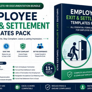 Employee Exit & Settlement Templates Pack