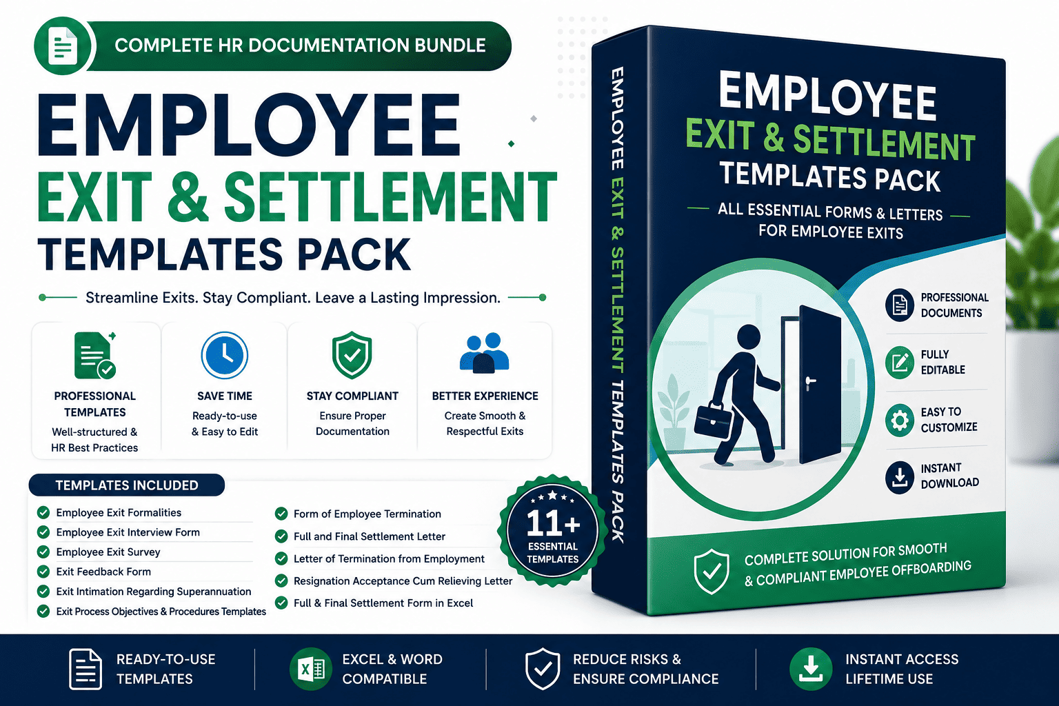 Employee Exit & Settlement Templates Pack