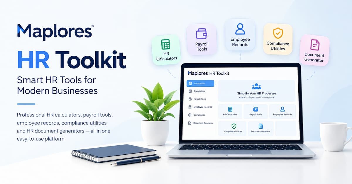 Maplores HR Toolkit for payroll, employee records, compliance and HR tools