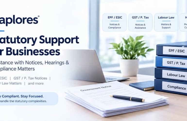 Maplores statutory compliance support for EPF, ESIC, GST and labour law matters